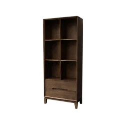 Livingfurn Vakkenkasten|Industriele Kasten|Cortez Vakkenkast walnoot 83 cm