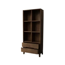 Livingfurn Vakkenkasten|Industriele Kasten|Cortez Vakkenkast walnoot 83 cm