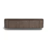 Livingfurn Industriele Kasten|Tv Meubels|Cortez Zwevend Tv meubel rond walnoot 140cm