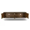 Livingfurn Industriele Kasten|Tv Meubels|Cortez Zwevend Tv meubel walnoot 140cm