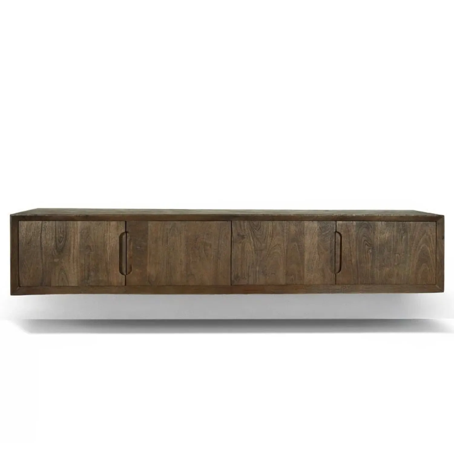 Livingfurn Industriele Kasten|Tv Meubels|Cortez Zwevend Tv meubel walnoot 180cm