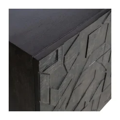 WOOOD Dressoirs|Industriele Kasten|Counter Dressoir hout/metaal zwart 160cm
