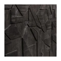 WOOOD Industriele Kasten|Tv Meubels|Counter Tv meubel mangohout zwart 160cm