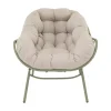 Lesli Living Tuinstoelen|Cozy Relaxstoel aluminium beige