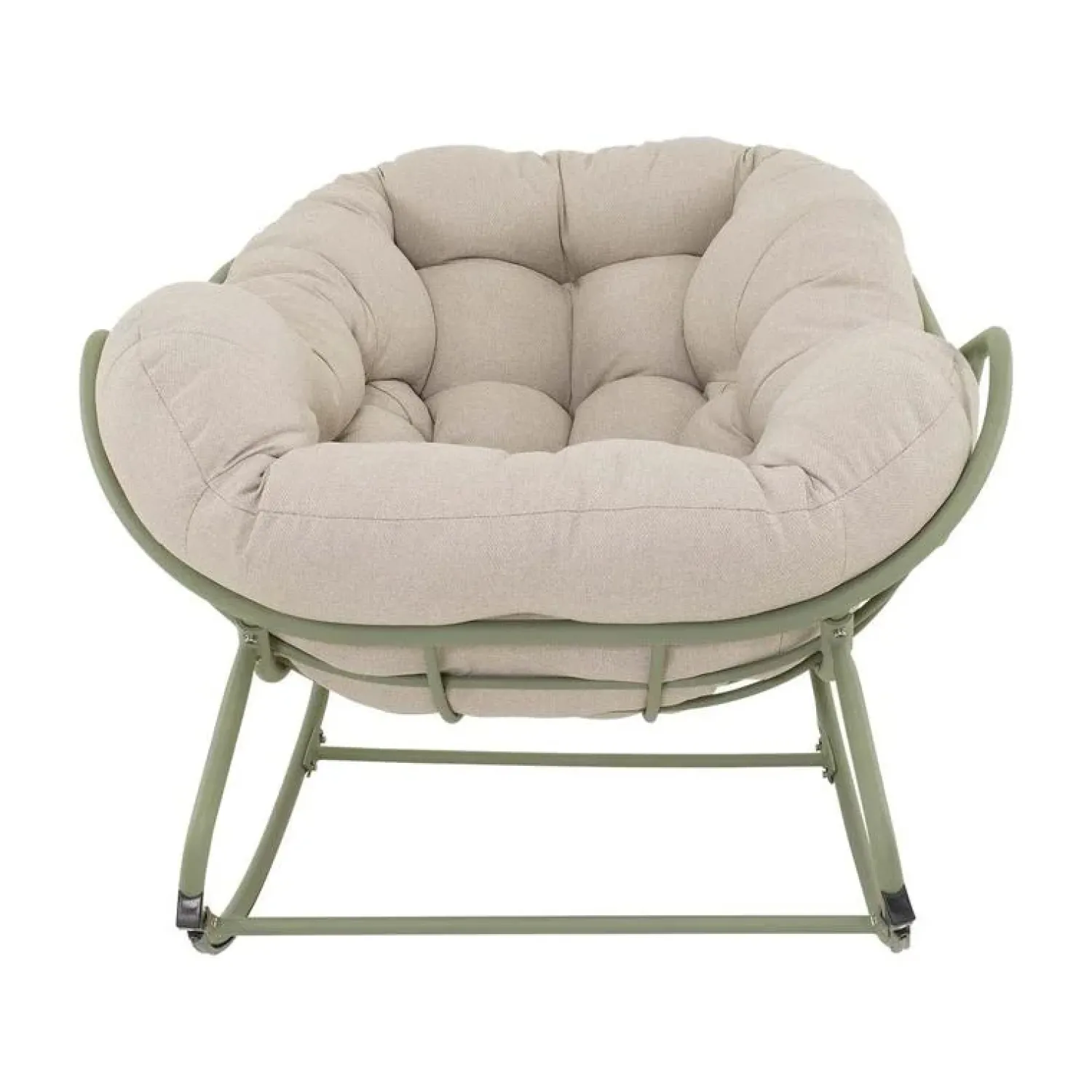 Lesli Living Tuinstoelen|Cozy Schommelstoel aluminium beige