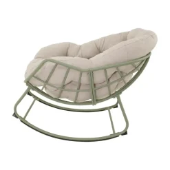 Lesli Living Tuinstoelen|Cozy Schommelstoel aluminium beige