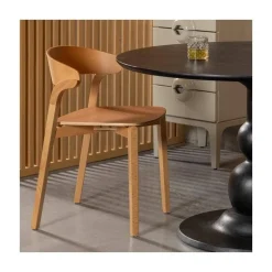 WOOOD Eetkamerstoelen|Cras Eetkamerstoel essen fineer naturel