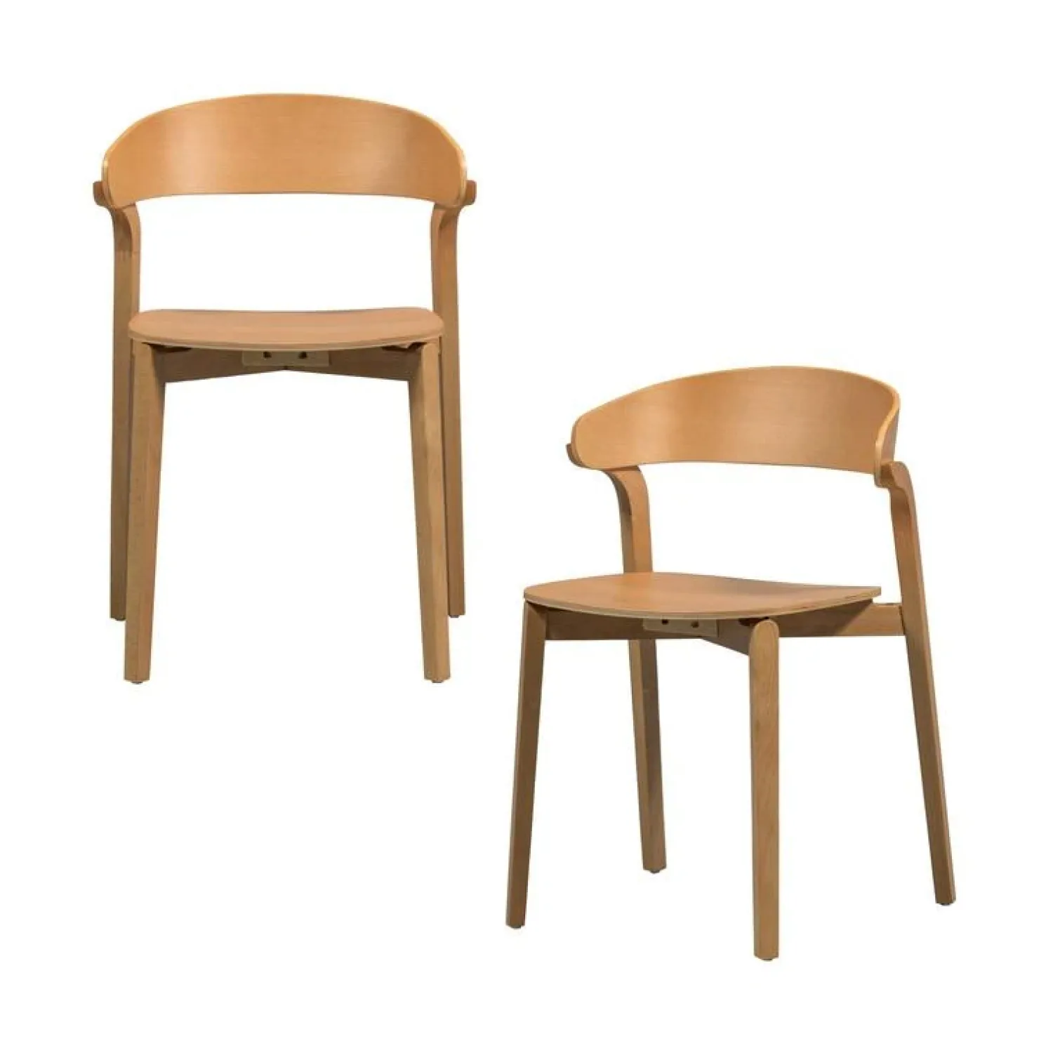WOOOD Eetkamerstoelen|Cras Eetkamerstoel essen fineer naturel