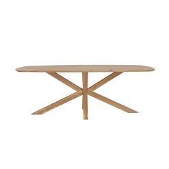 Tower living Eettafels|Crotone Eettafel deens ovaal Acaciahout 180 cm