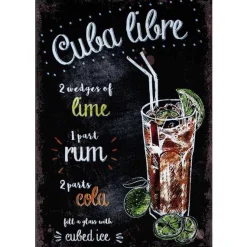 Cavetown Metalen Borden|Cuba Libre - metalen bord