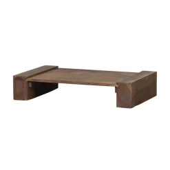 WOOOD Salontafels|Cuno Salontafel laag mangohout donkerbruin