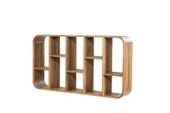 By Boo Wandkasten|Industriele Kasten|Cup & Co Wandkast Large Bruin 110cm