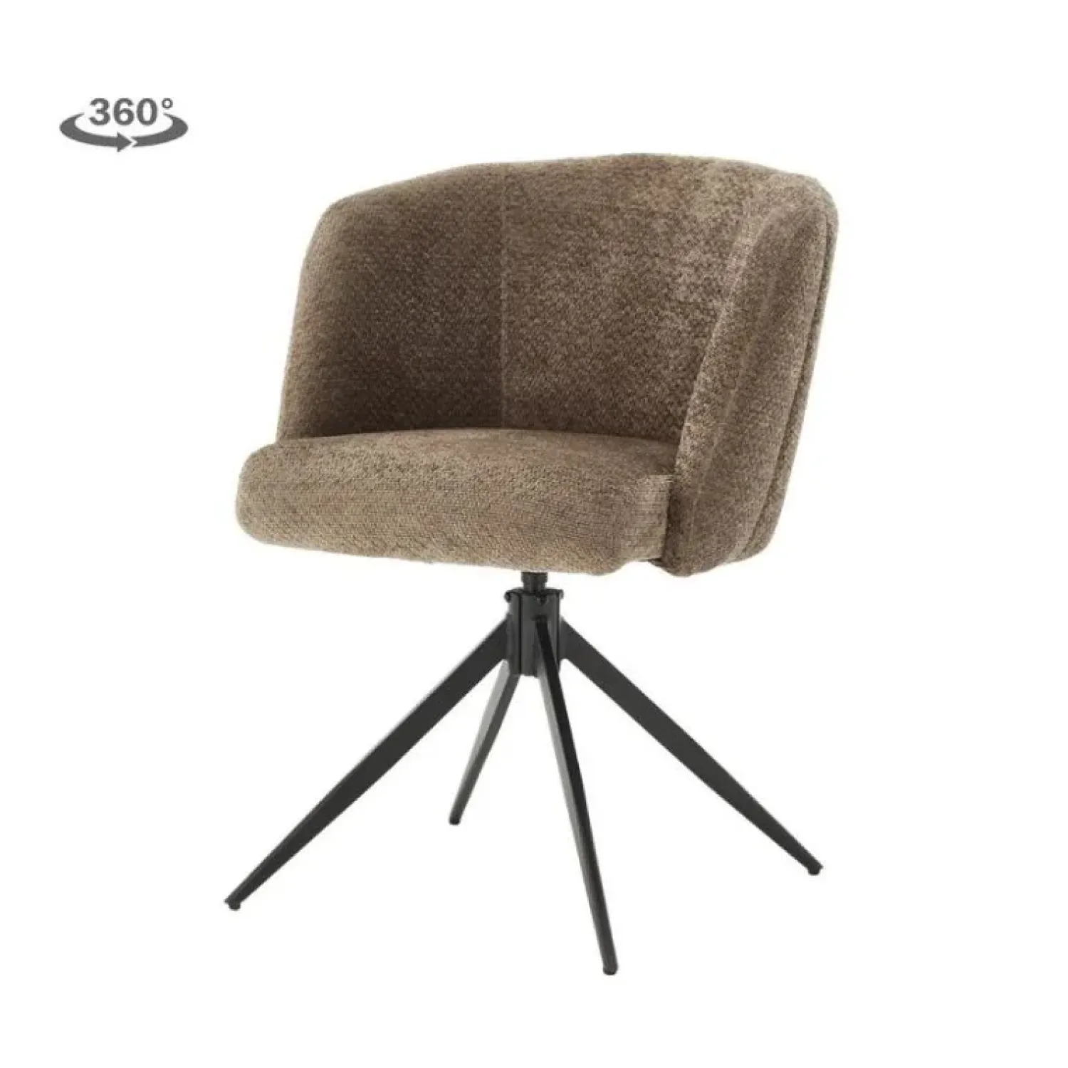 Tower living Eetkamerstoelen|Cuvio Eetkamerstoel Taupe
