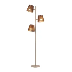 Trading Lighting Vloerlampen|Daan 3-lichts Vloerlamp Zand