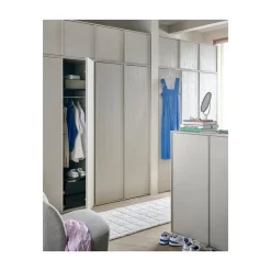 vtwonen Industriele Kasten|Kledingkasten|Daily Kledingkast dubbel smal grenen beige 100cm