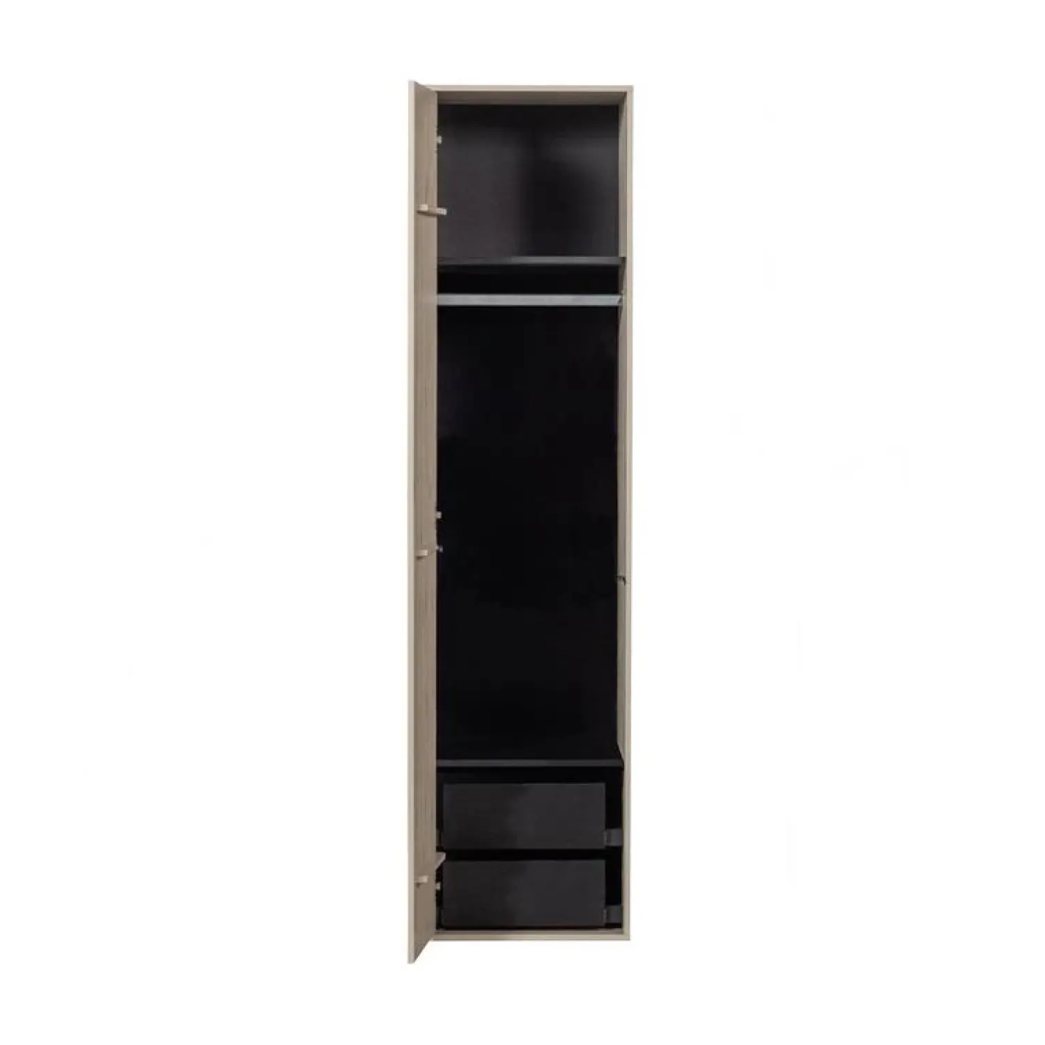 vtwonen Industriele Kasten|Kledingkasten|Daily Kledingkast enkel hoog grenen beige 50cm