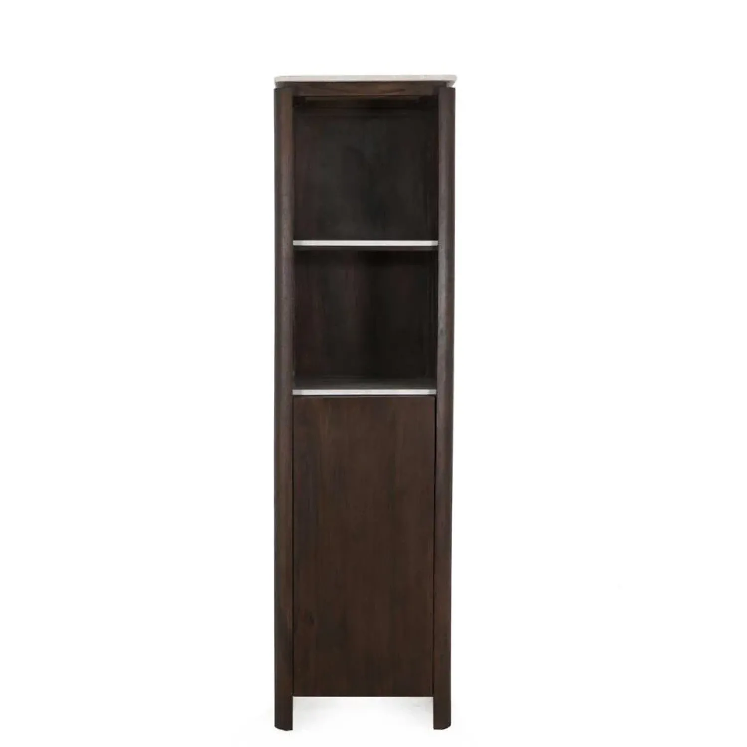 Furndea Boekenkasten|Industriele Kasten|Dallas Boekenkast Bruin Mangohout 55cm