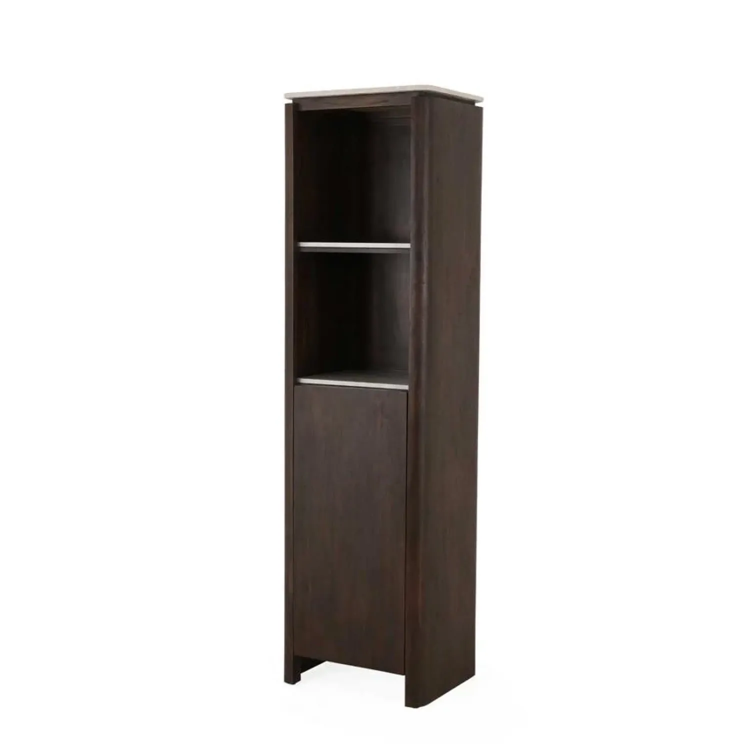 Furndea Boekenkasten|Industriele Kasten|Dallas Boekenkast Bruin Mangohout 55cm