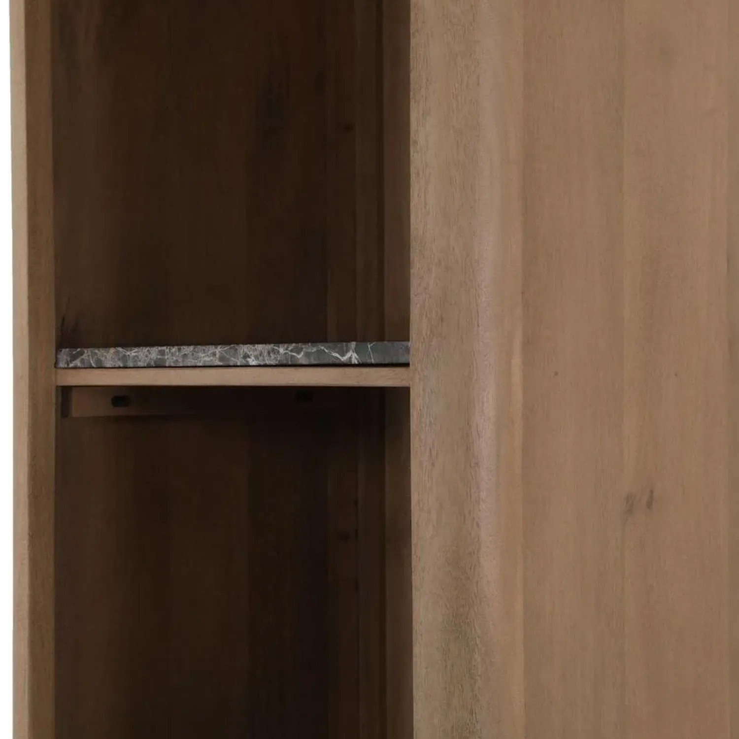 Furndea Boekenkasten|Industriele Kasten|Dallas Boekenkast Naturel Mangohout 55cm