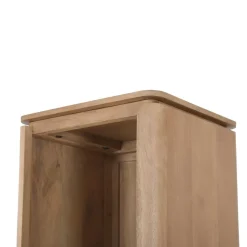 Furndea Boekenkasten|Industriele Kasten|Dallas Boekenkast Naturel Mangohout 55cm