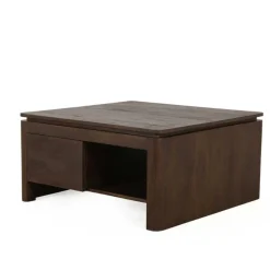 Furndea Salontafels|Dallas Salontafel vierkant Bruin Mangohout 80cm
