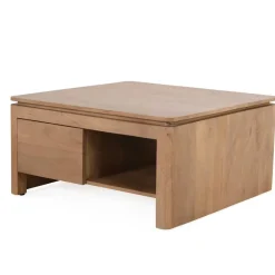 Furndea Salontafels|Dallas Salontafel vierkant Naturel Mangohout 80cm