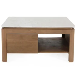 Furndea Salontafels|Dallas Salontafel vierkant Naturel Mangohout 80cm