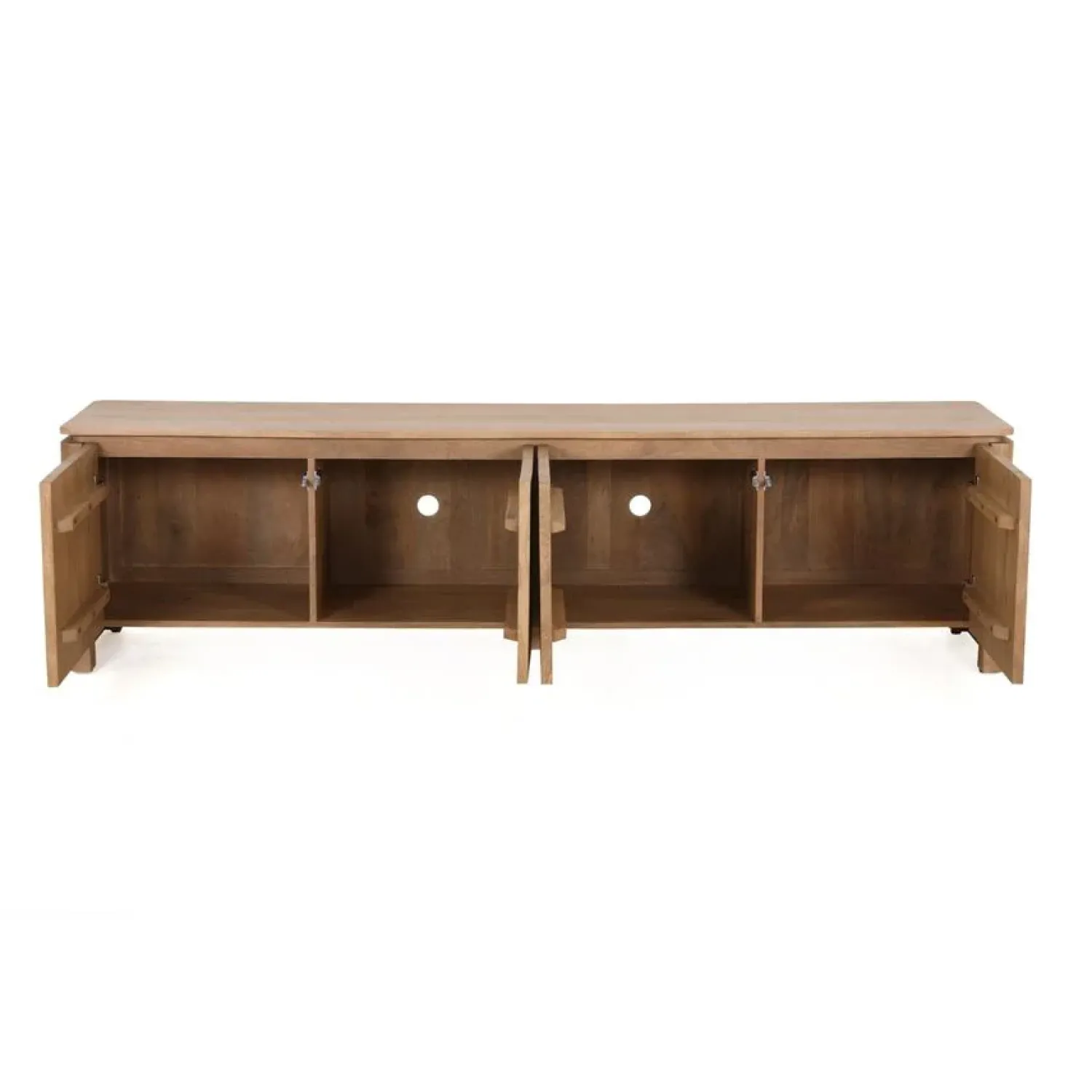 Furndea Industriele Kasten|Tv Meubels|Dallas Tv meubel Naturel Mangohout 210cm