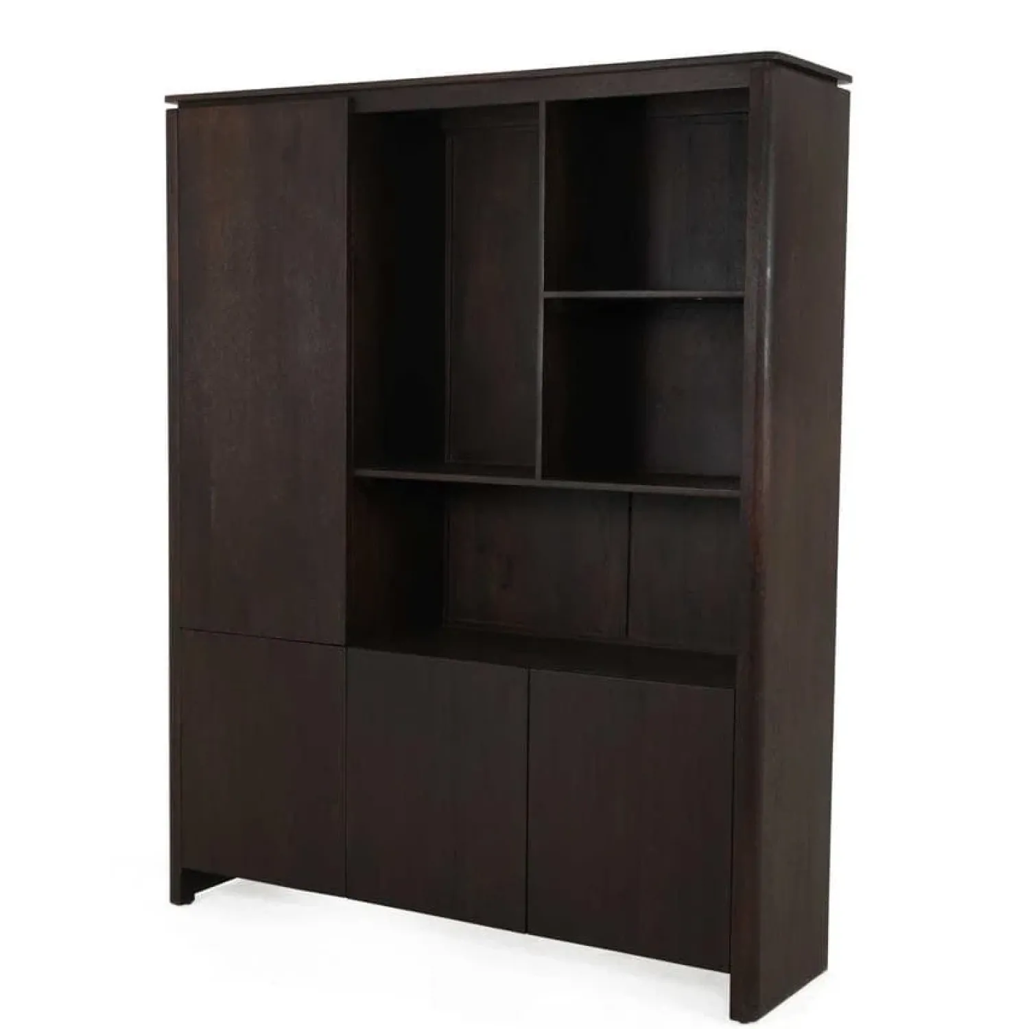 Furndea Vakkenkasten|Industriele Kasten|Dallas Vakkenkast XL Bruin Mangohout 160cm