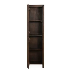Furndea Wandkasten|Industriele Kasten|Dallas Wandkast Bruin Mangohout 55cm