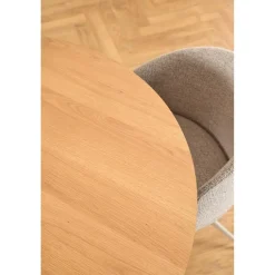 Nordhavn Eettafels|Dalvik Eettafel Rond Naturel met Zand poot 120cm