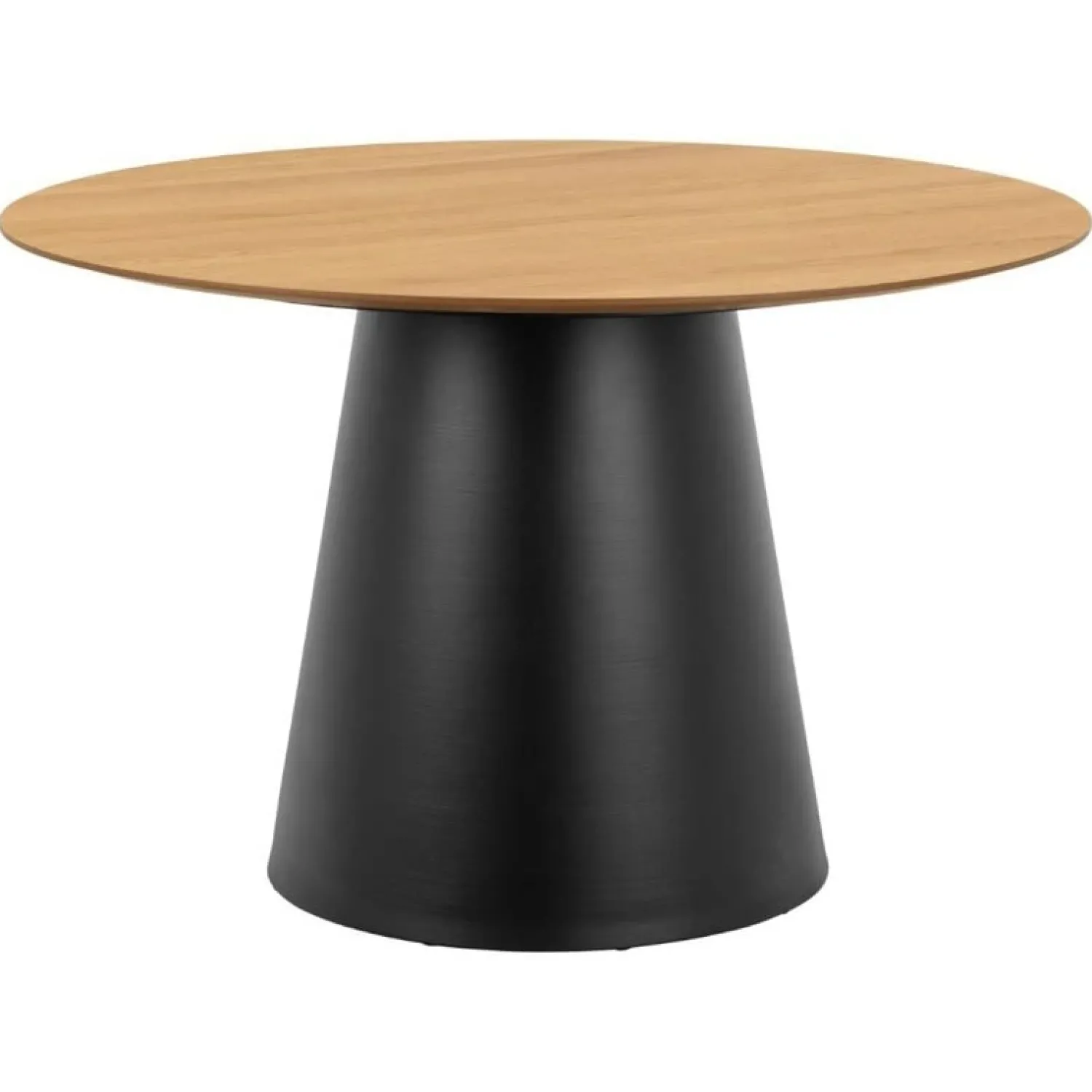 Nordhavn Eettafels|Dalvik Eettafel Rond Naturel met Zwarte poot 120cm