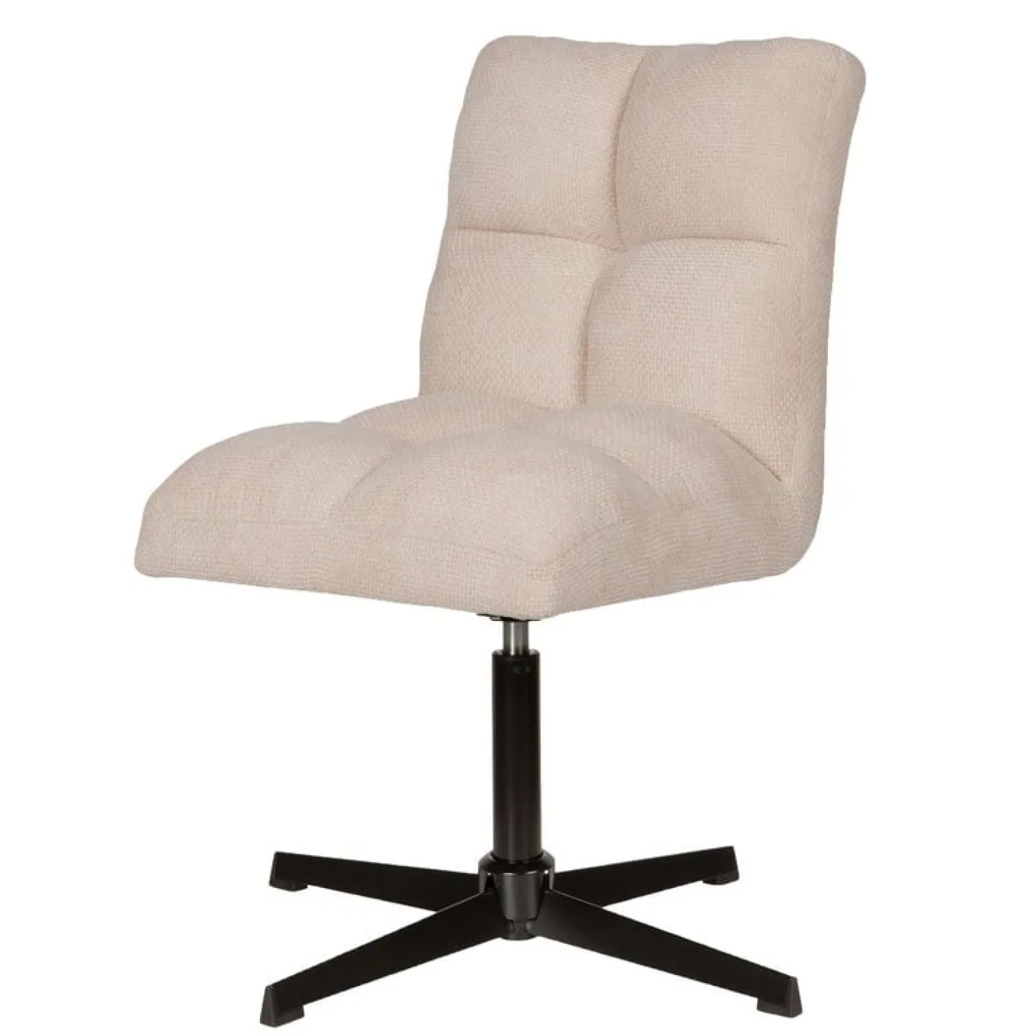 PTMD Eetkamerstoelen|Dani Draaibare Eetkamerstoel Crème