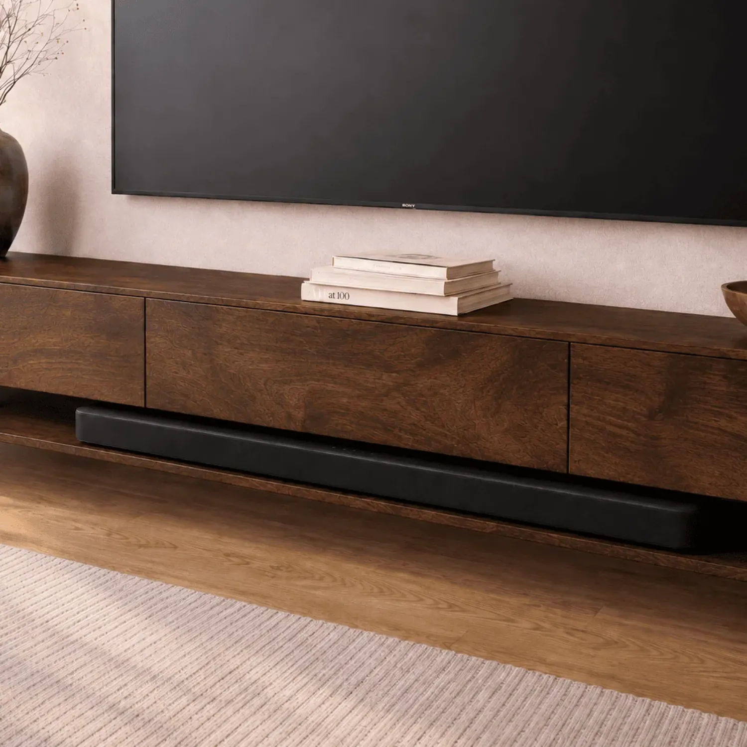 Vane Living Industriele Kasten|Tv Meubels|Dani Zwevend Tv meubel walnoot 230cm