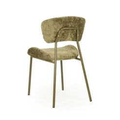 By Boo Eetkamerstoelen|Dare Eetkamerstoel Groen Stof