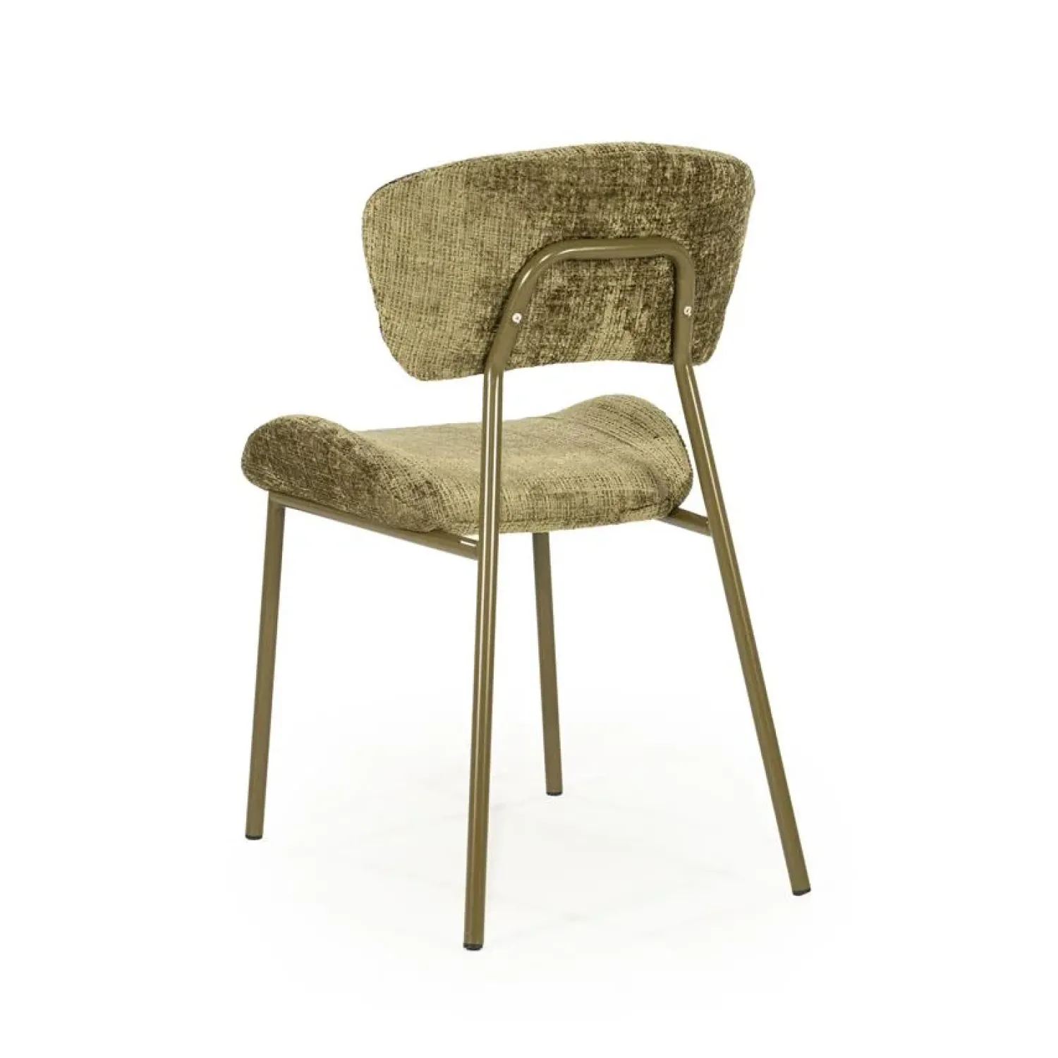 By Boo Eetkamerstoelen|Dare Eetkamerstoel Groen Stof
