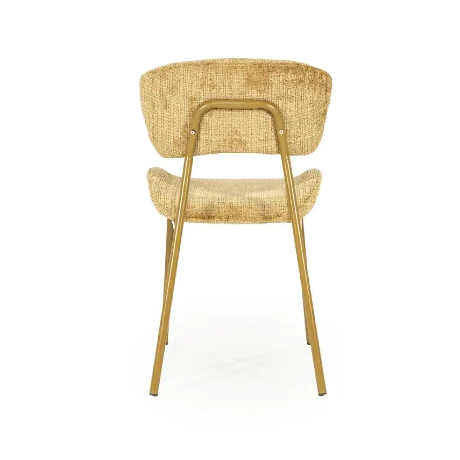 By Boo Eetkamerstoelen|Dare Eetkamerstoel Mosterd Stof