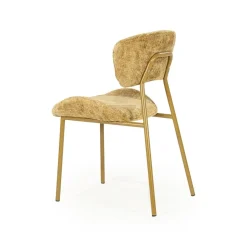 By Boo Eetkamerstoelen|Dare Eetkamerstoel Mosterd Stof