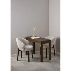 Nordhavn Eetkamerstoelen|Darlene Eetkamerstoel Beige Bruine houten poten