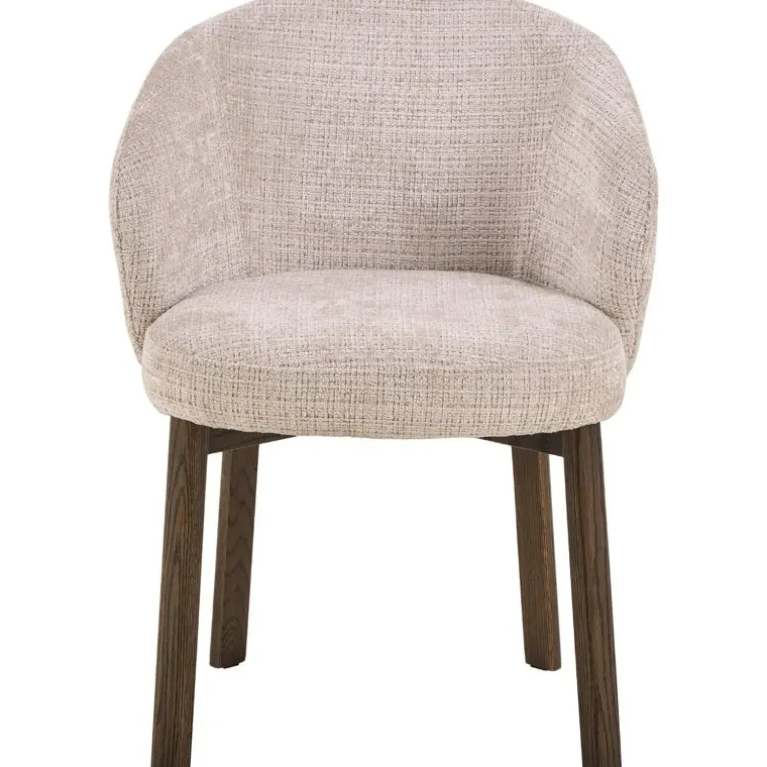 Nordhavn Eetkamerstoelen|Darlene Eetkamerstoel Beige Bruine houten poten