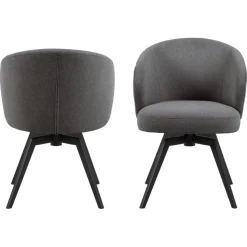 Nordhavn Eetkamerstoelen|Darlene Eetkamerstoel Donkergrijs
