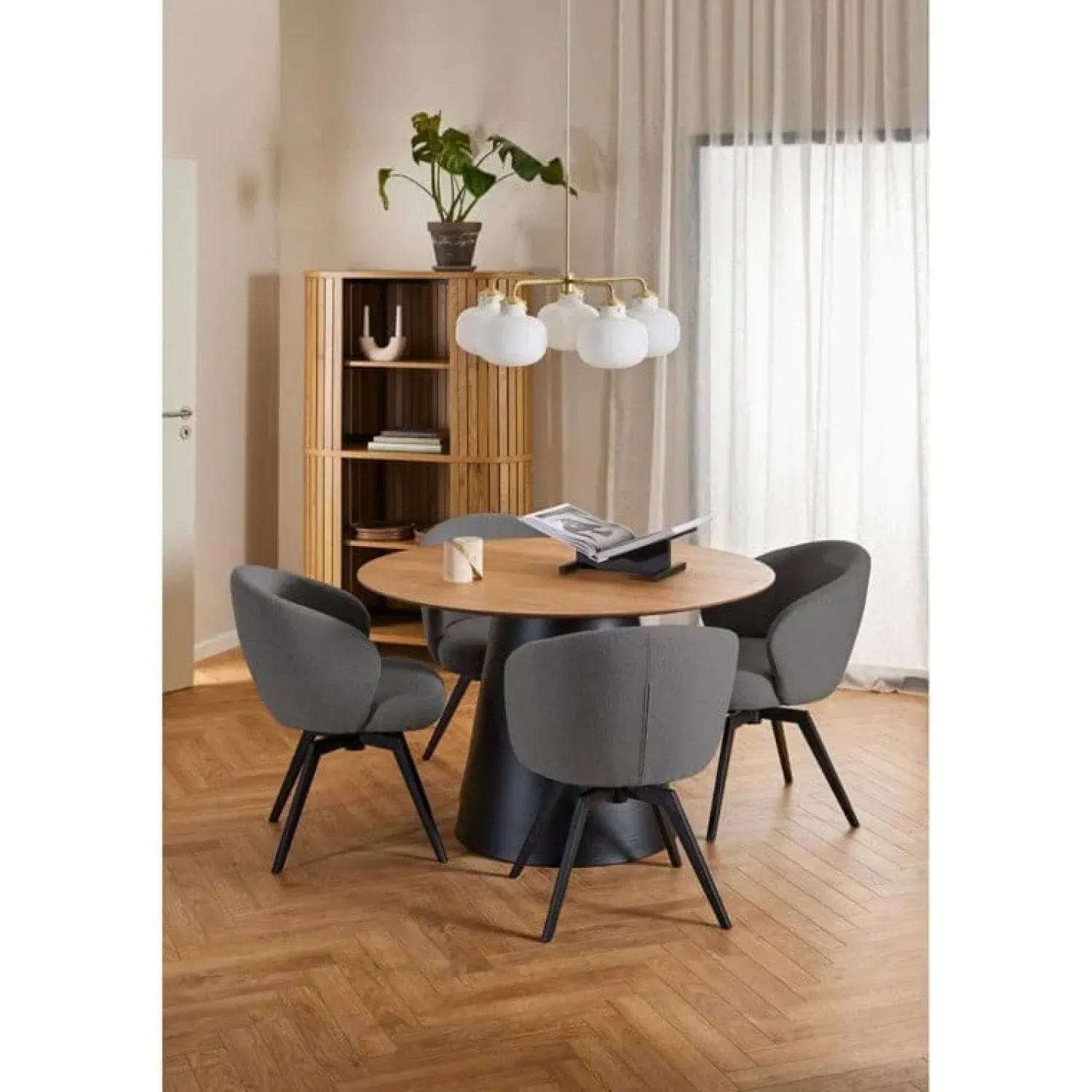 Nordhavn Eetkamerstoelen|Darlene Eetkamerstoel Donkergrijs