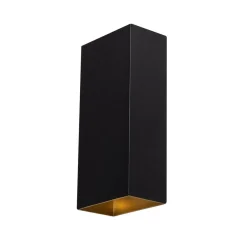 Trading Lighting Wandlampen|Spots|David 2-lichts Wandspot zwart goud