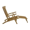 Lesli Living Ligstoelen|Deckchair Teak verstelbaar
