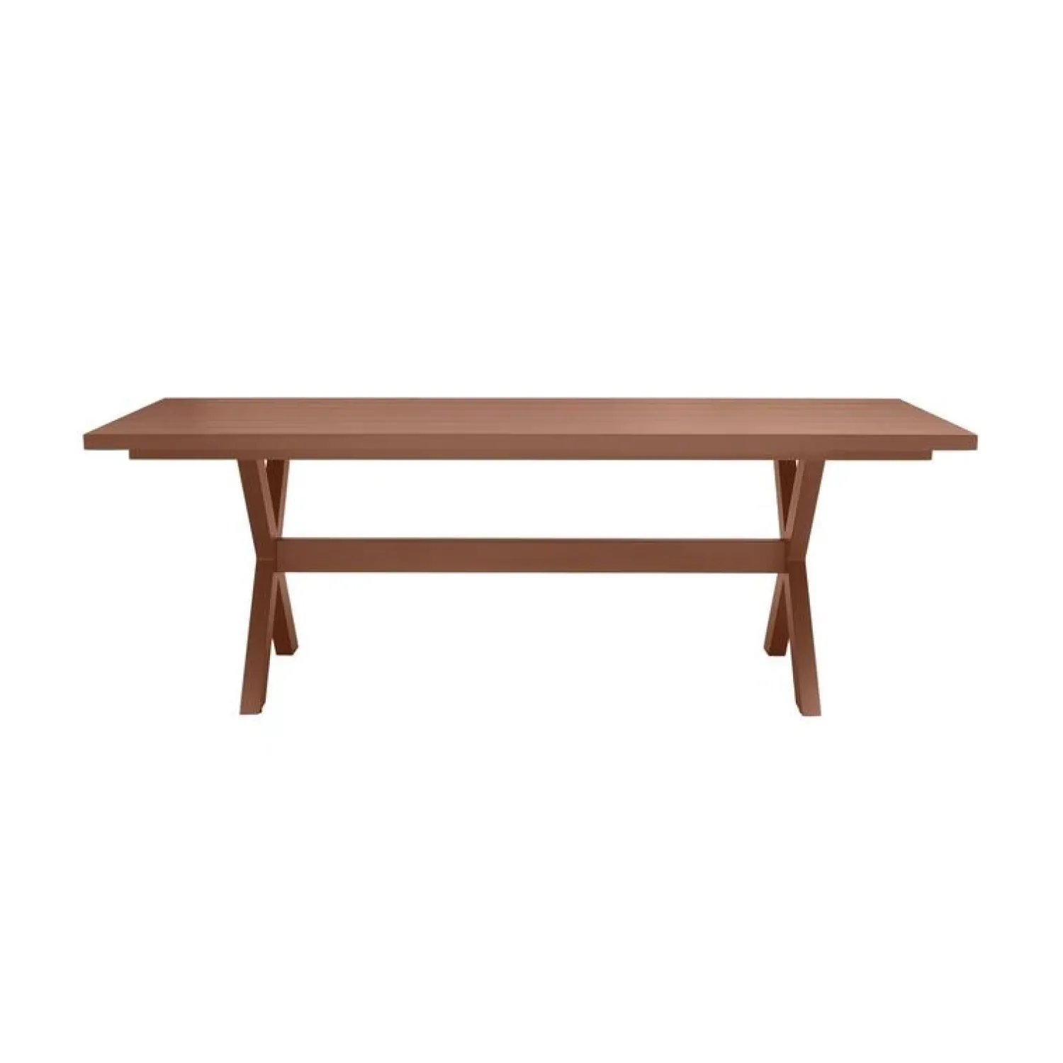 WOOOD Tuintafels|Delta Picknick tuintafel aluminium terracotta 220cm