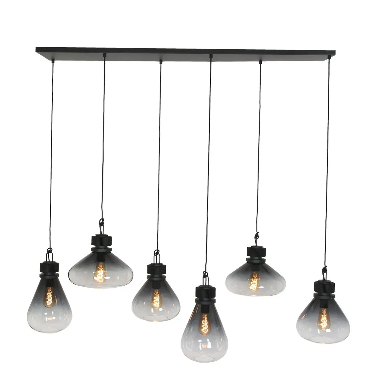 Trading Lighting Hanglampen|Glazen Hanglamp|Demeter Hanglamp 6-lichts glas E27