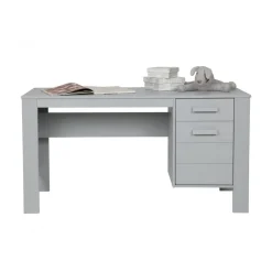 WOOOD Bureautafels|Dennis Bureau grenen grijs 141cm