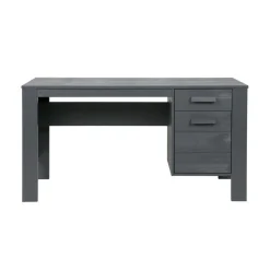 WOOOD Bureautafels|Dennis Bureau grenen grijs steel 141cm