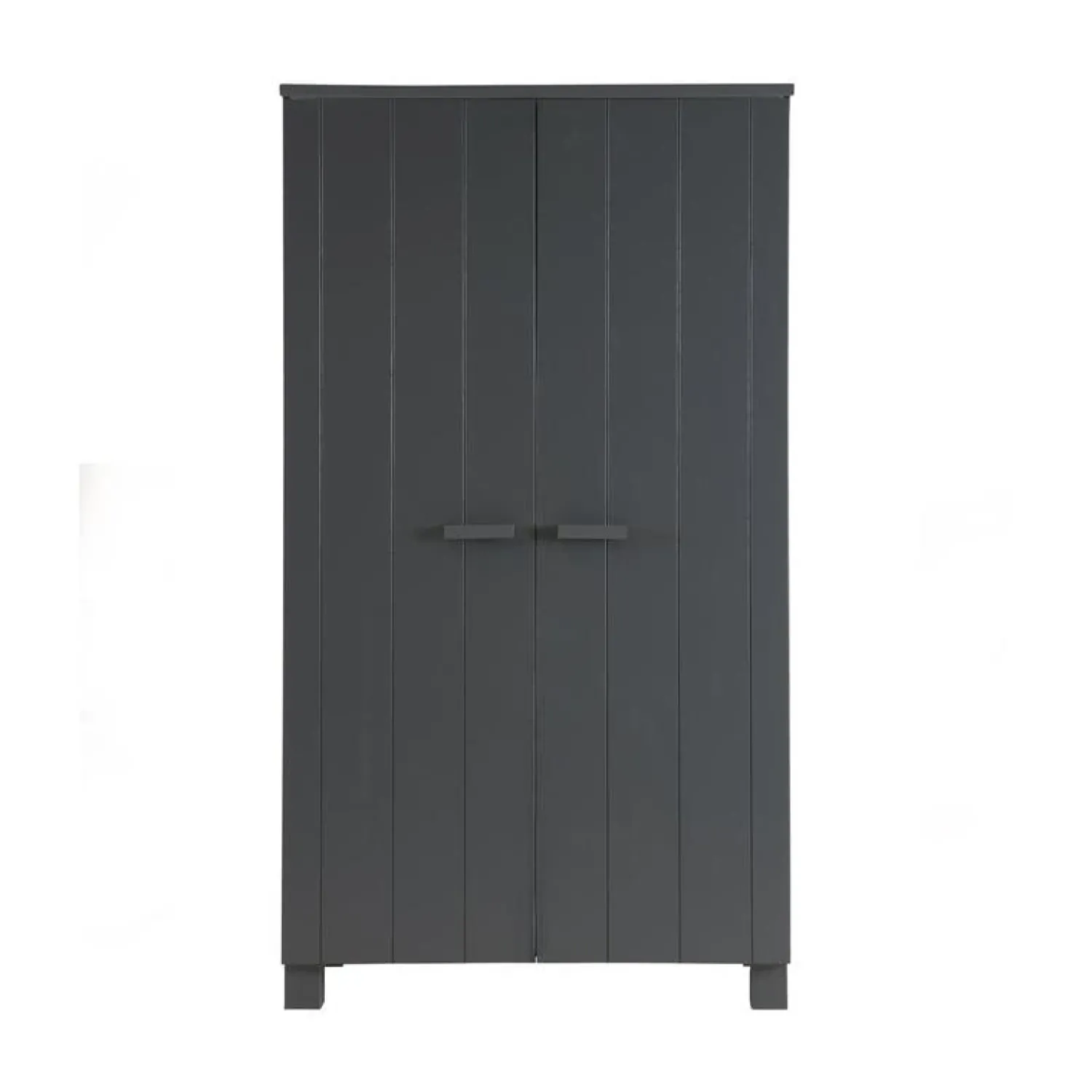 WOOOD Industriele Kasten|Kledingkasten|Dennis Kledingkast grenen grijs steel 111cm