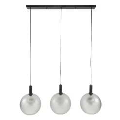 Kalfort Hanglampen|Glazen Hanglamp|Dennis 3-lichts Hanglamp frosted grijs